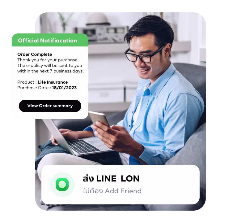 Happy customers using Thaibulksms Line LON platform